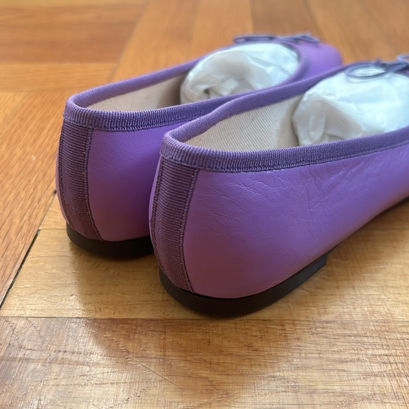 New Jcrew Zoe muted orchid/purple leather ballet flats - Picture 4 of 12